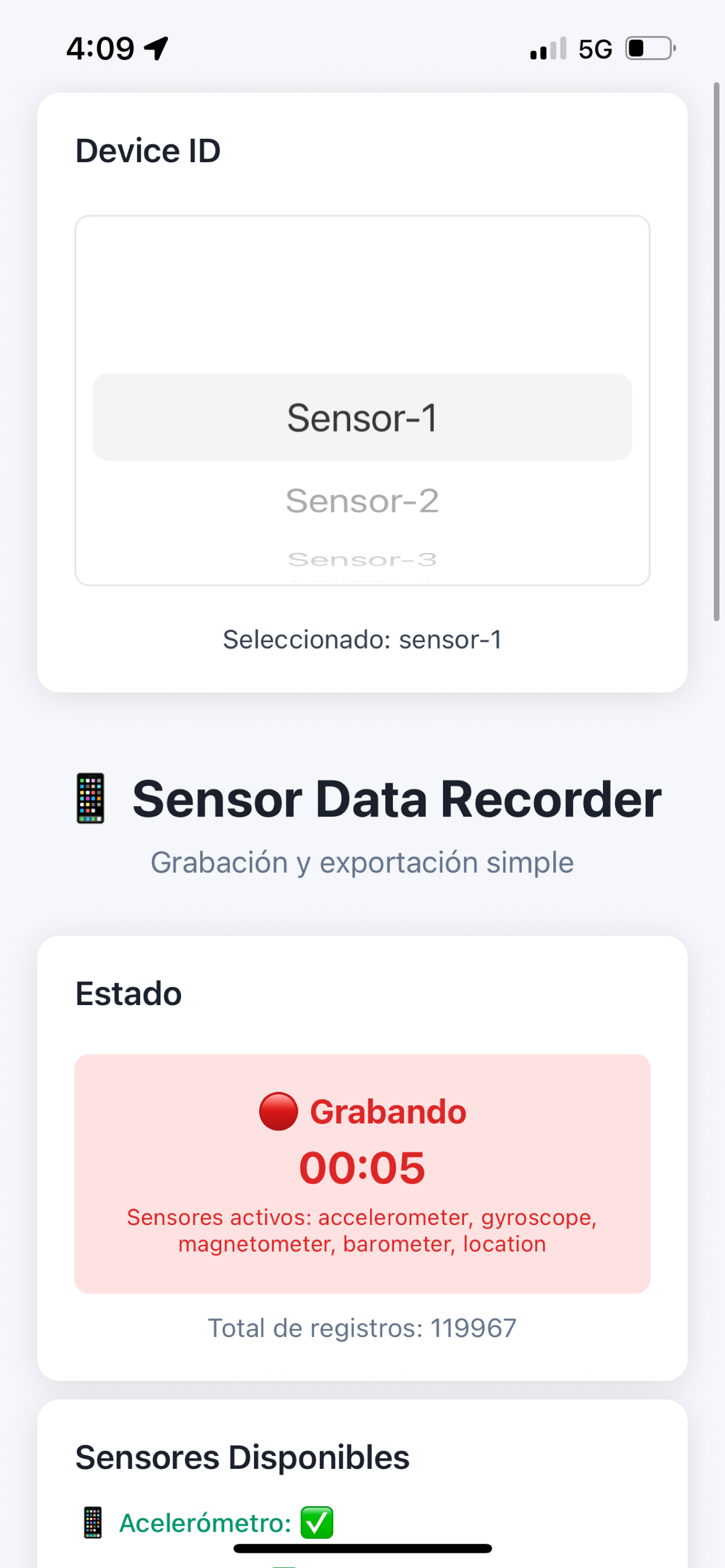 Sensor Data Recorder (3a4624)