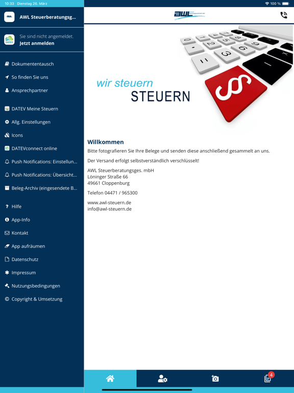 Screenshot #4 pour AWL Steuerberatungsges. mbH