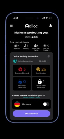Malloc Mobile Security & VPN Screenshot 2 of 5