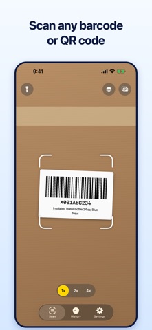 QR & Barcode Scanner: No Ads screenshot 1