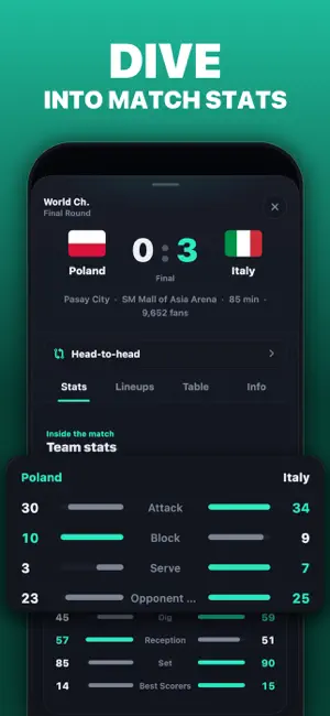 VBScore: Volleyball Live Score screenshot 3