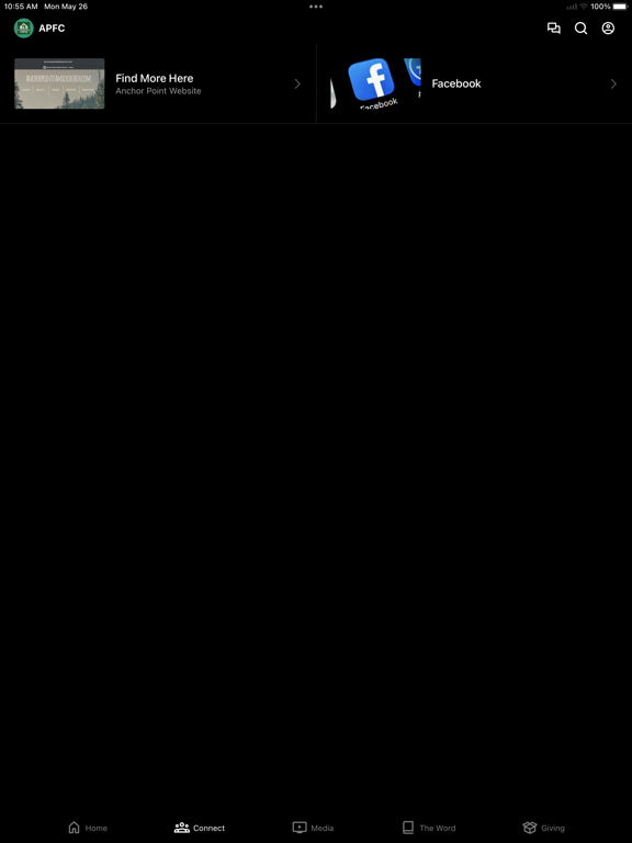 Anchor Point Family Church iPad screenshot 2 - Education app