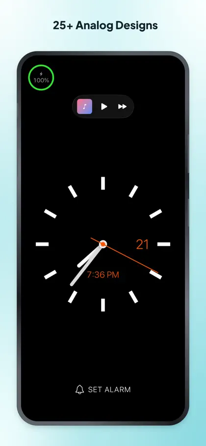 Capture d'écran 4 sur 4 de FaceClock Pro - Analogue Clock
