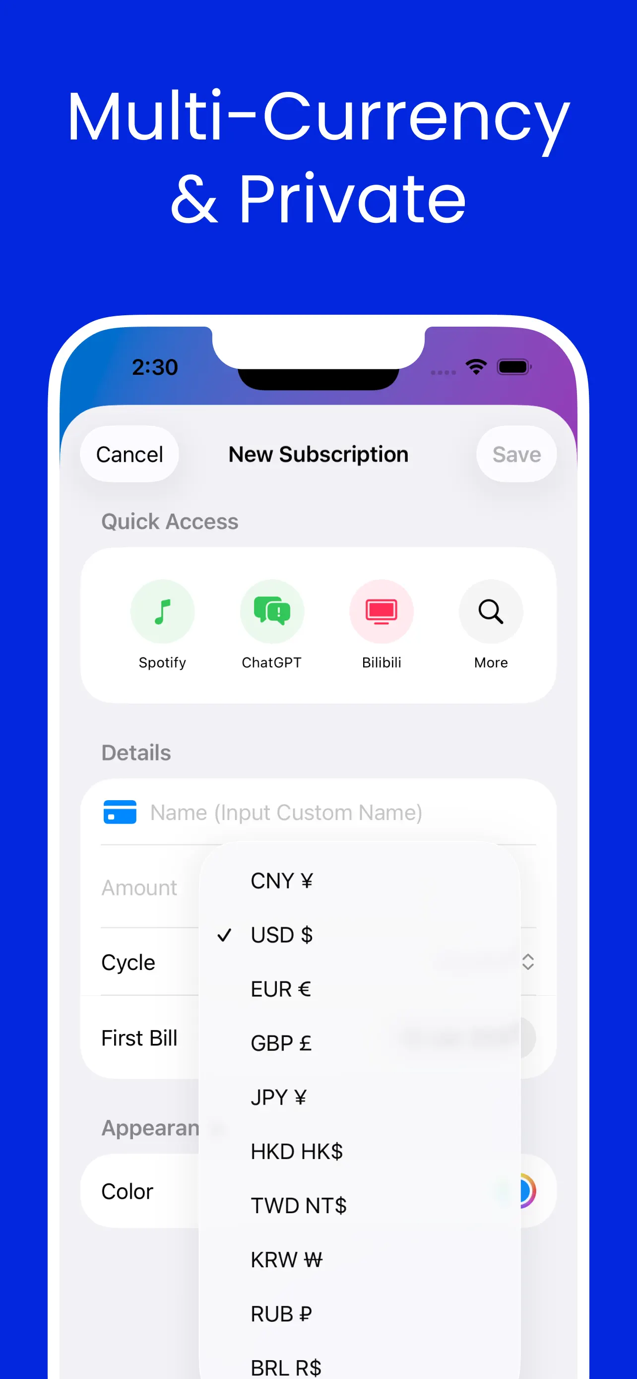#5. SubCycle (iOS) 게시자: AssetRadar