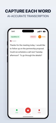 SpeakNow: Transcribe Translate screenshot