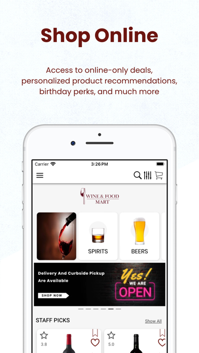 Wine & Food Mart Screenshot