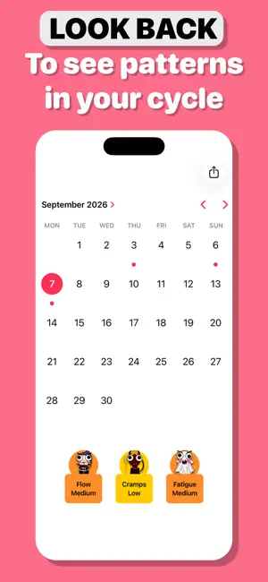 Comma: Private Period Tracker screenshot 1