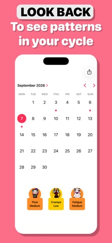 Comma: Private Period Tracker Screenshot 1 of 3