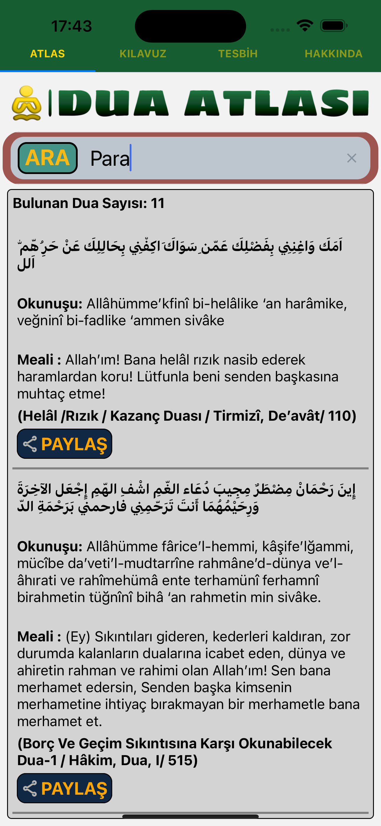 Dua Atlası