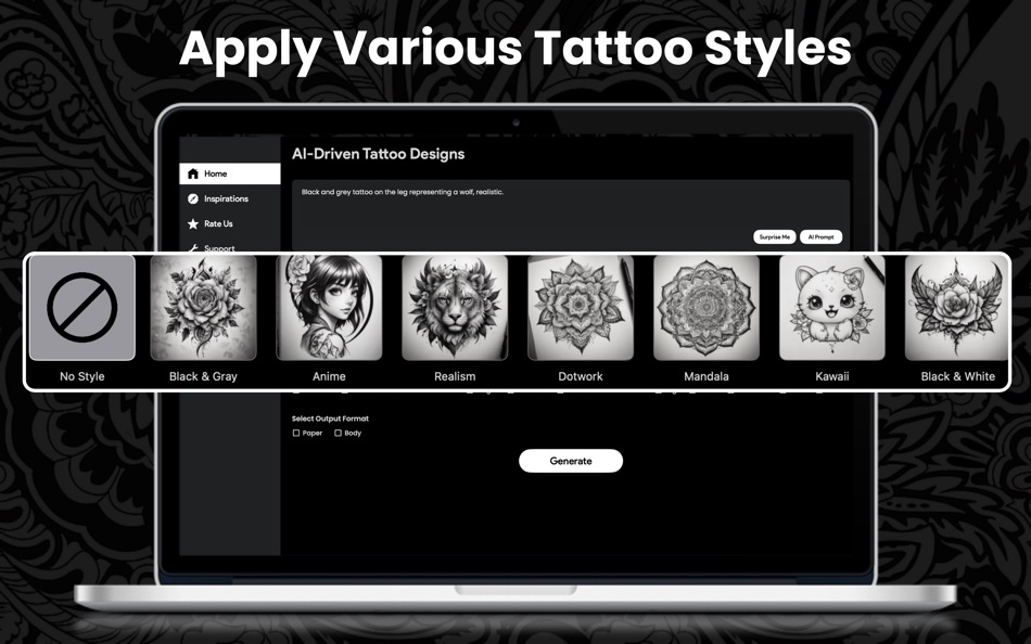 #4. AI Tattoo: Generator & Maker (macOS) 由: Asif Iqbal