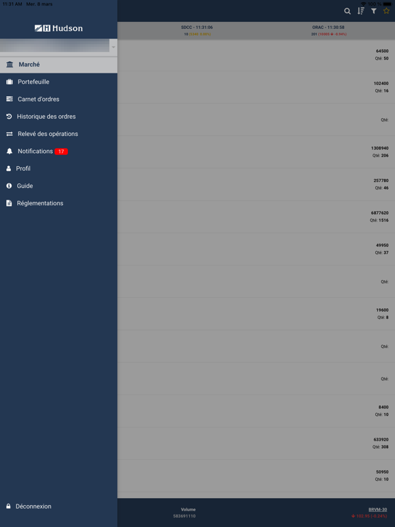 Hudson App iPad screenshot