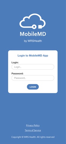 WRS Mobile MD iPhone screenshot