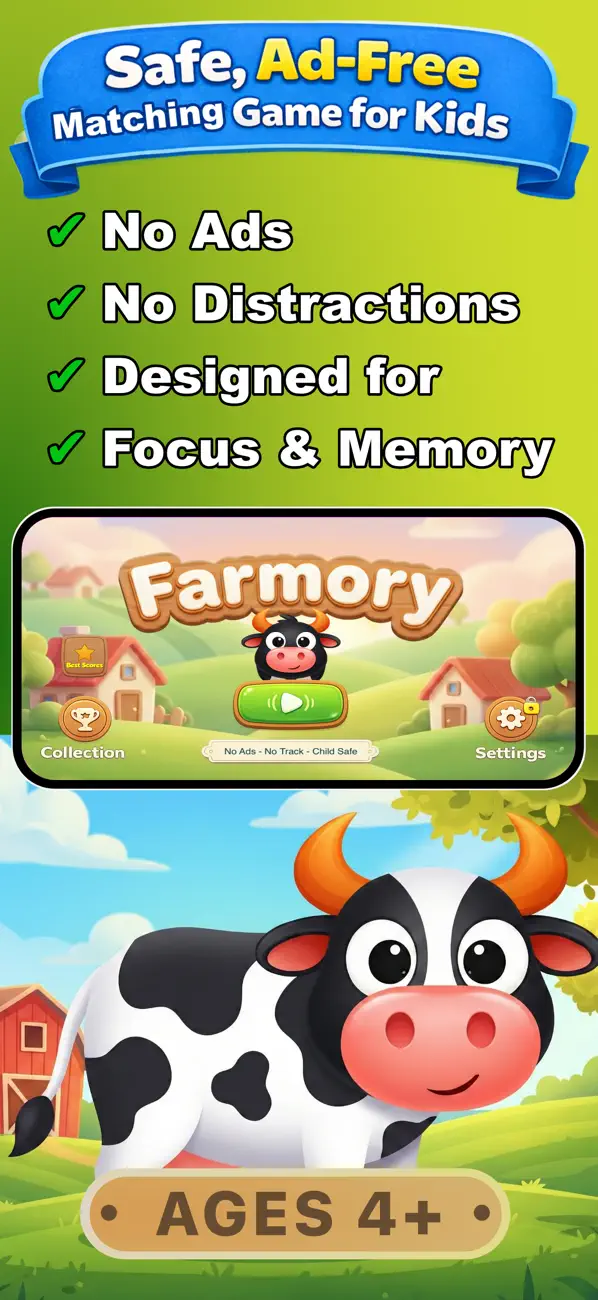 Screenshot #1 pour Farmory: Kids Card Match Game