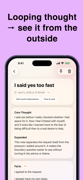 Ruminate Less: No Overthinking Screenshot 1 of 4