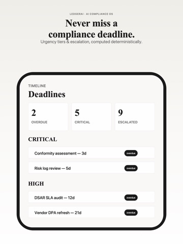 LedgerAI iPad screenshot