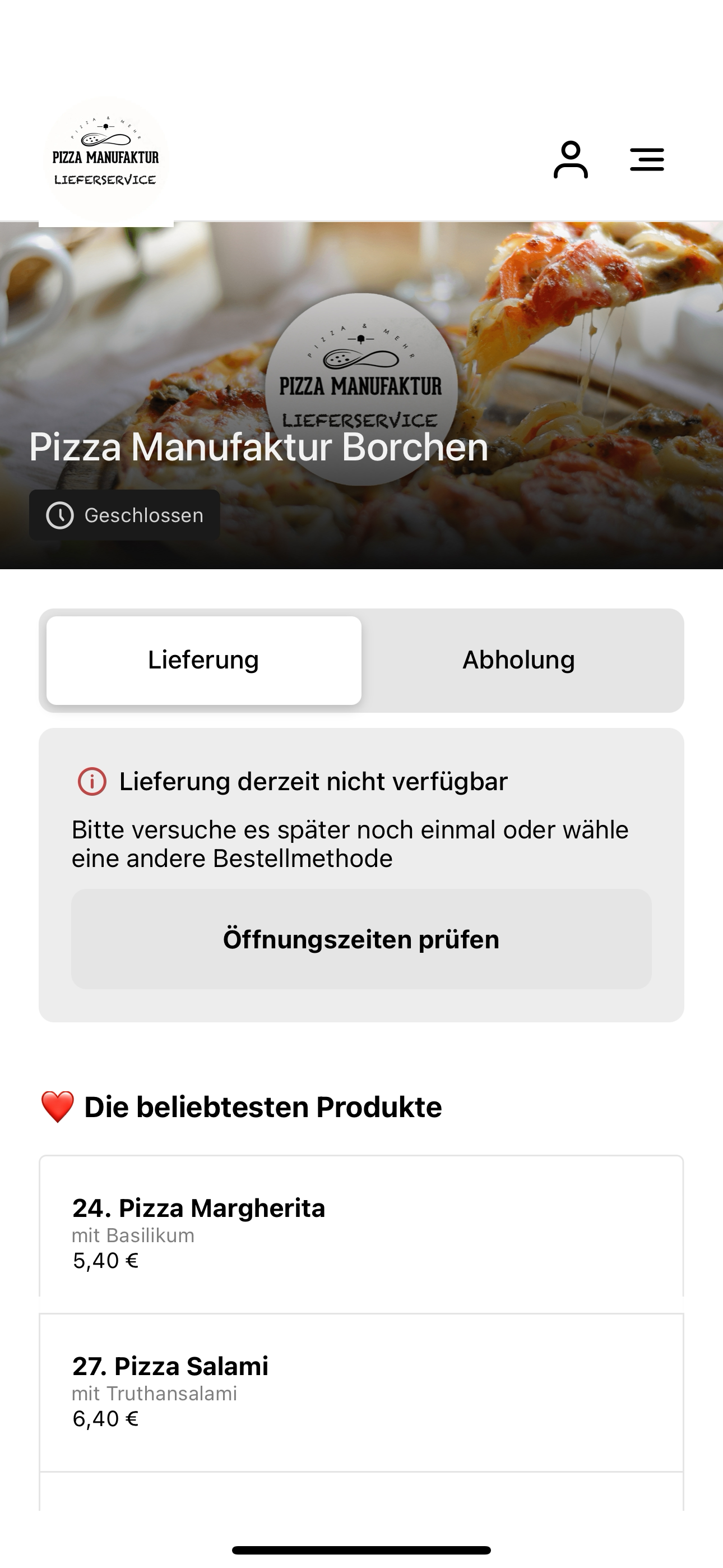 Pizza Manufaktur Borchen
