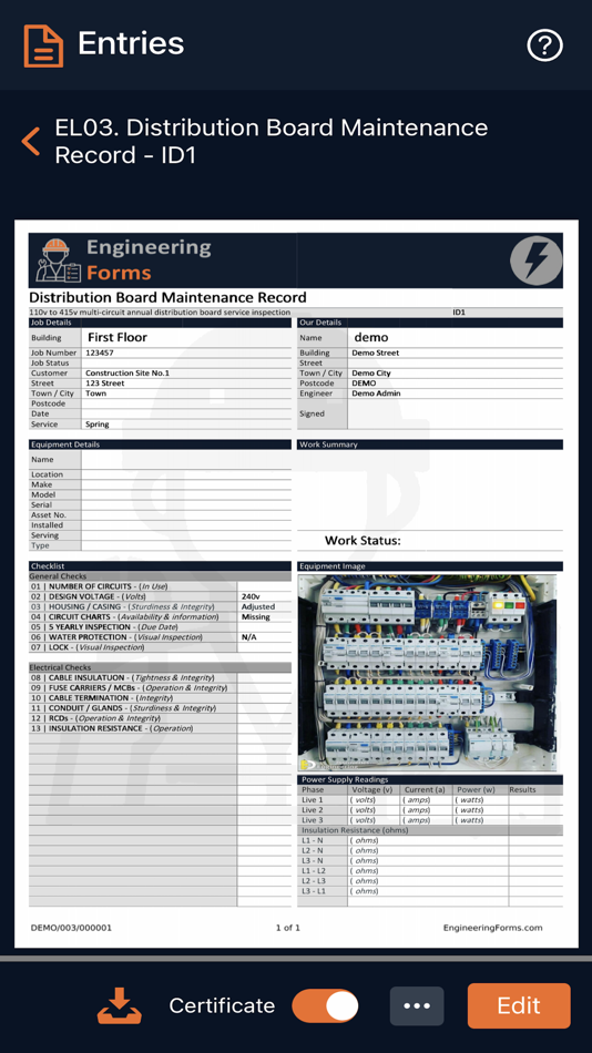 #3. Engineering Forms (iOS) By: ITECH PROJECTS LTD