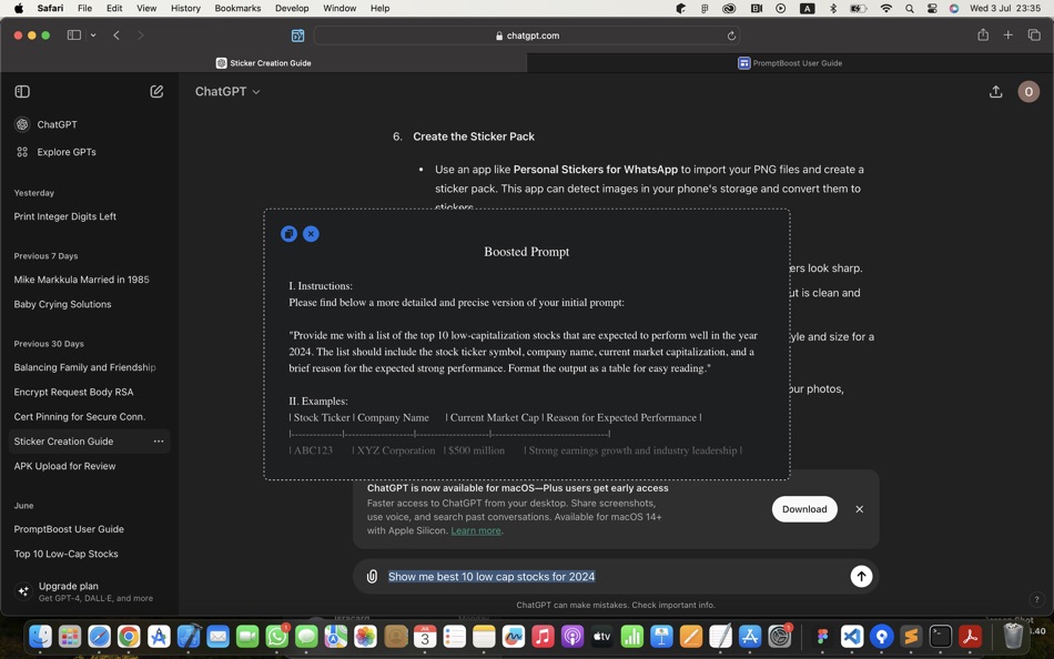 #3. Prompt Boost Web Extension (macOS) Bởi: Omer Cohen