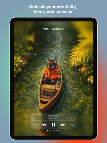 Lofi Cat: Futuristic Beats BGM iPad screenshot