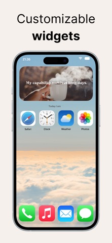 Positive Affirmation, Widgets screenshot
