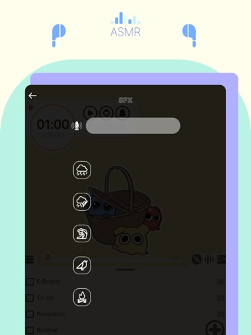 E:Roomy -Pomodoro,Todo,Routine iPad screenshot