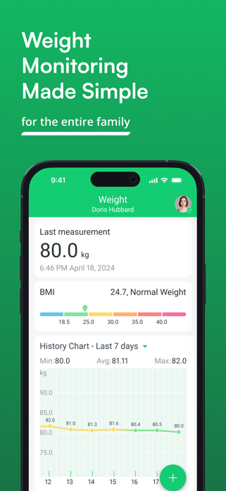Weight Tracking Diary App Screenshot 1 of 9