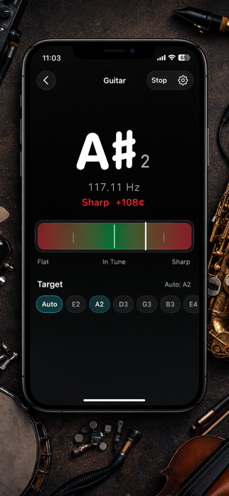 Universal Instrument Tuner Screenshot 2 of 3