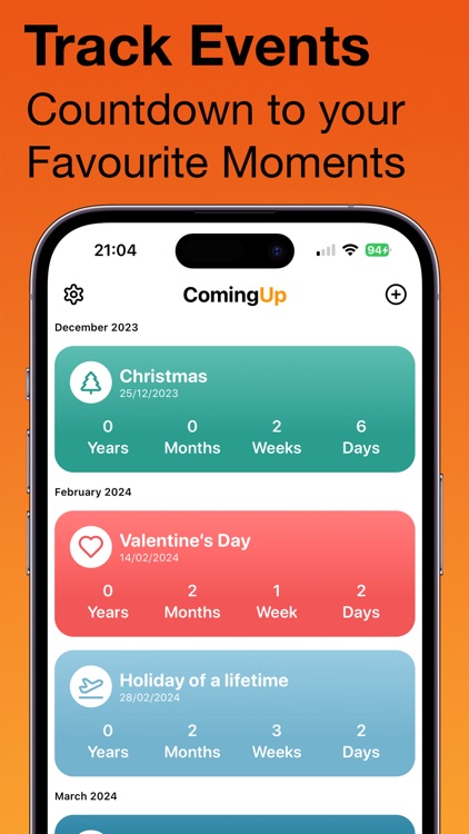 ComingUp: Countdown & Widgets screenshot-3