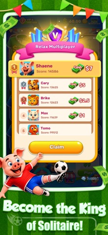 Solitaire Revelry:Win Cash iPhone screenshot