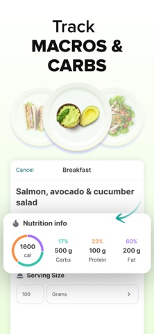 ‎Calorie Counter: Food Tracker iPhone screenshot