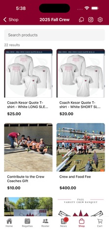 MBA Rowing iPhone screenshot