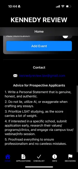 School Applications Organizer screenshot 2