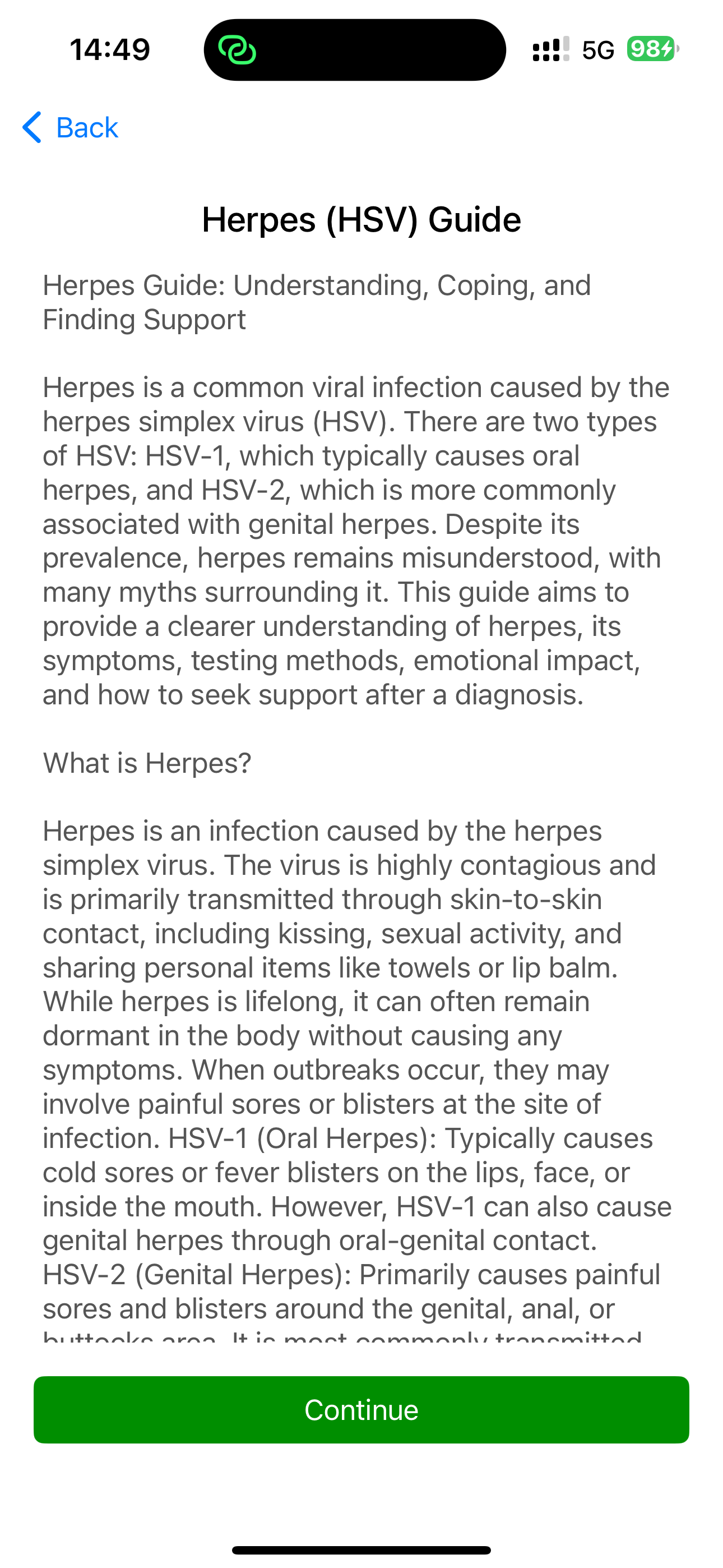 Herpes Quiz for Singles