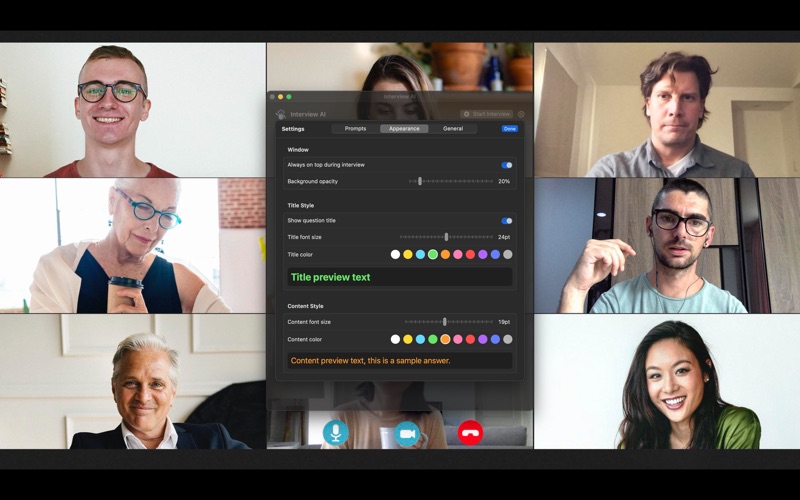 Interview AI Assistant iPhone screenshot
