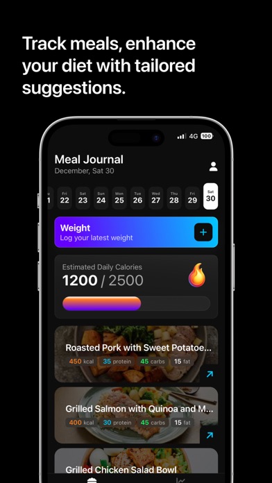 Snap Meal Food & Drink Tracker Screenshot