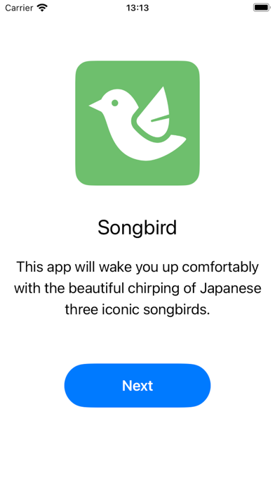 Songbird Alarm Screenshot