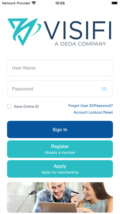 VisiFI Digital Banking Screenshot