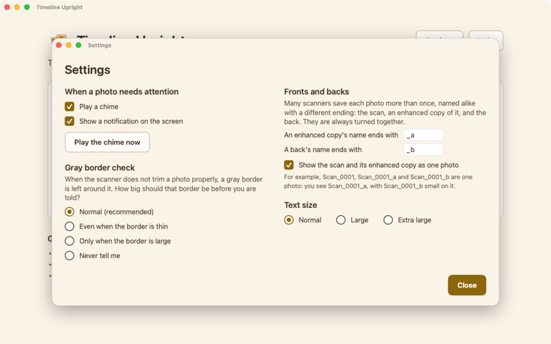 Timeline Upright screenshot 5