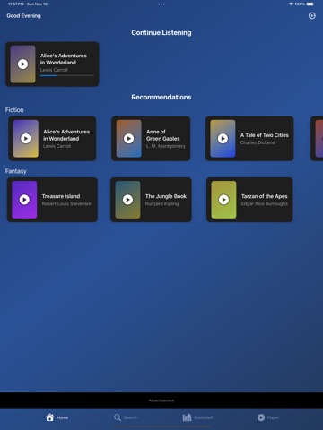 10x AudioBooks ipad screenshot 2