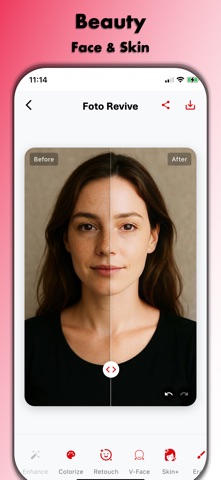 AI Photo Enhancer: Foto Revive iPhone screenshot