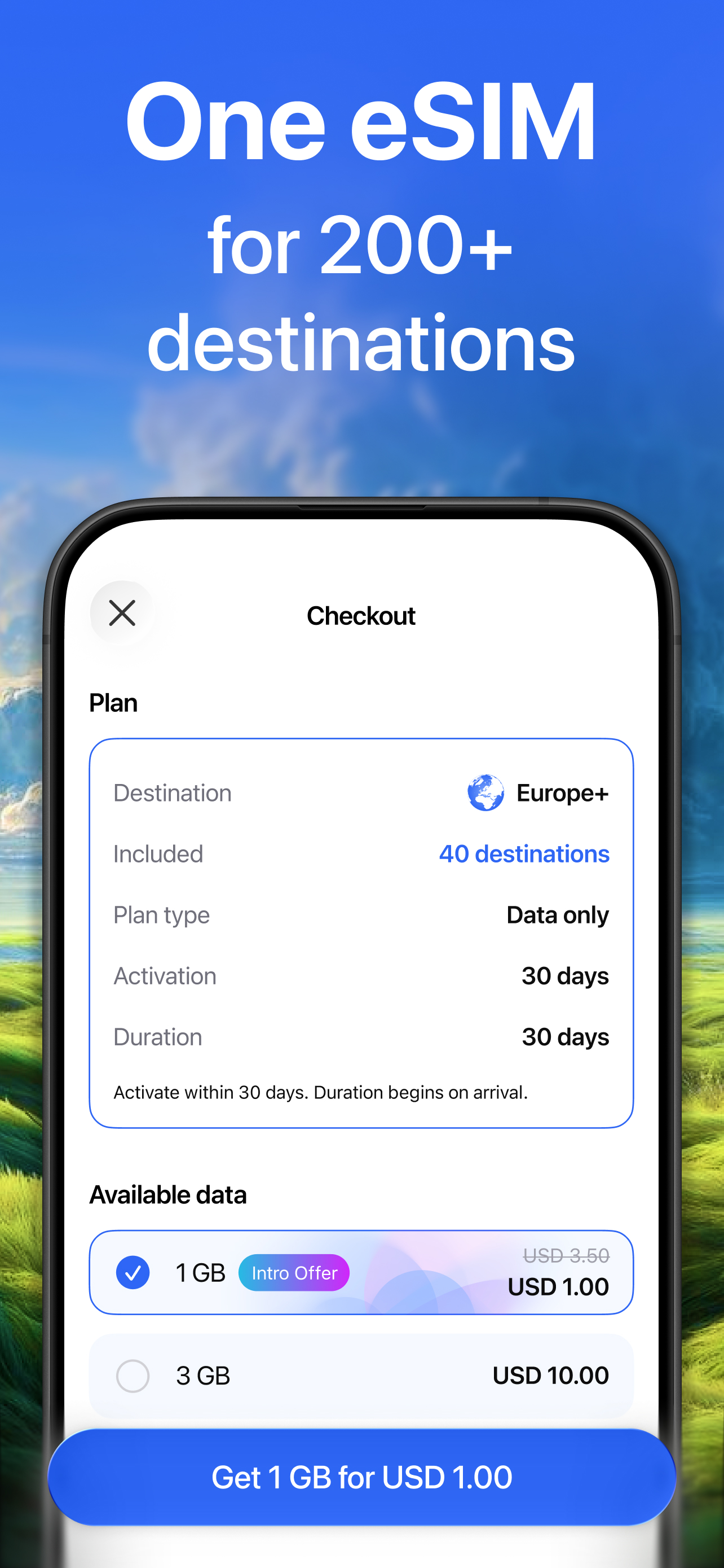 Toggle eSIM card for Travel screenshot 7