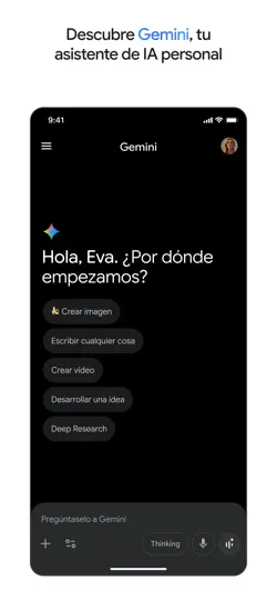 Captura de pantalla de Google Gemini en iPhone 5