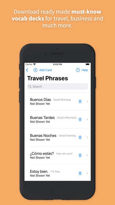 LinguaWidget iPhone screenshot 2 - Education app