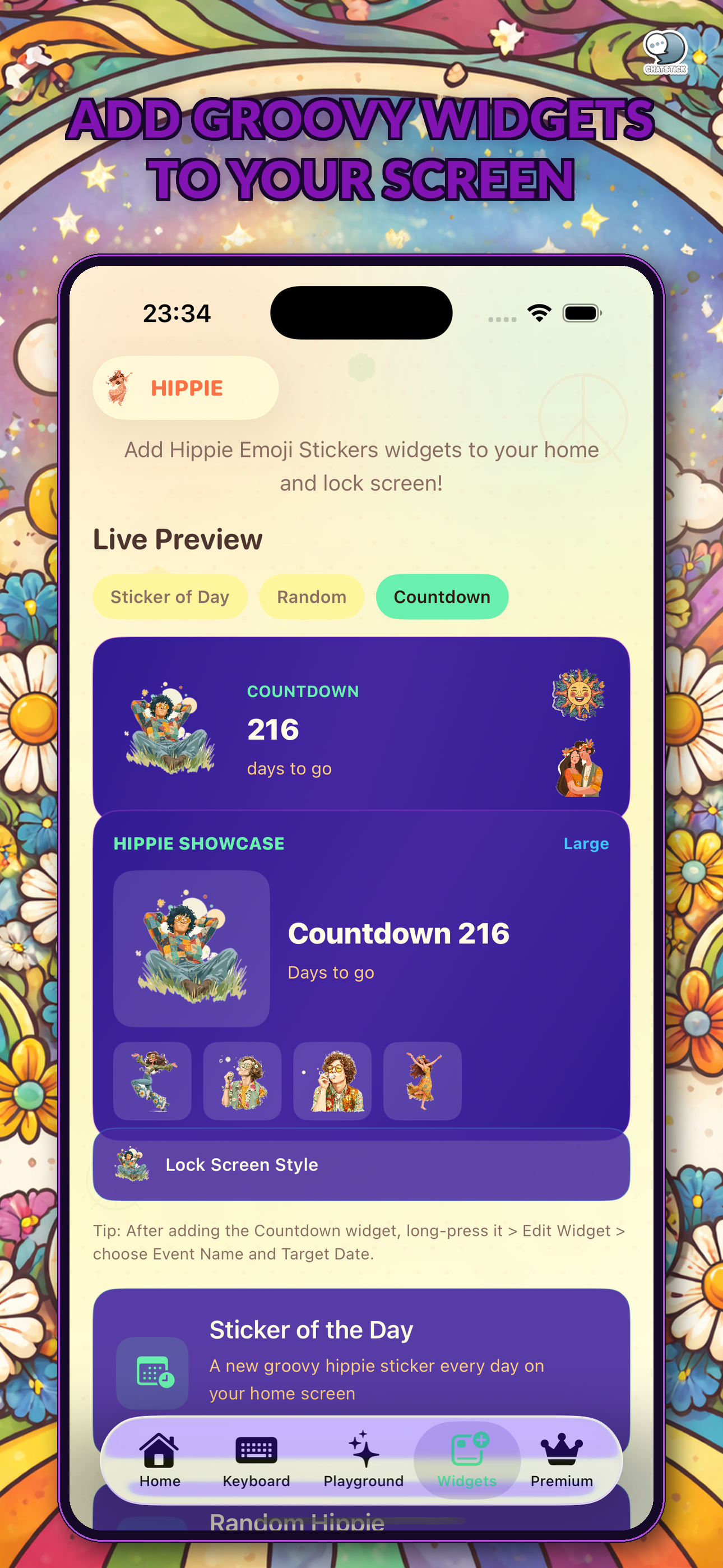 Hippie Emoji Stickers by CS