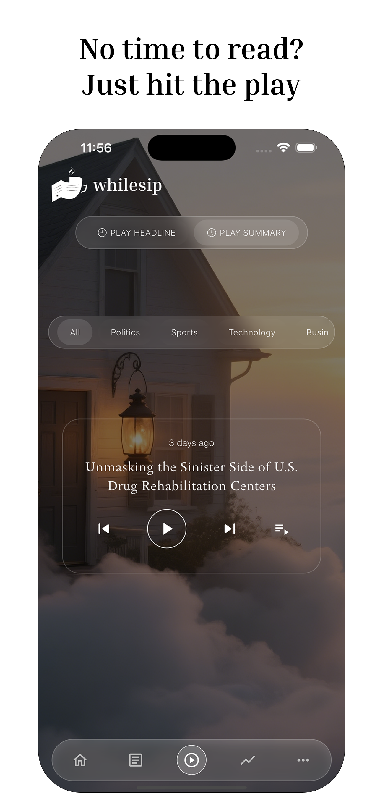 WhileSip: AI News Summaries screenshot 4