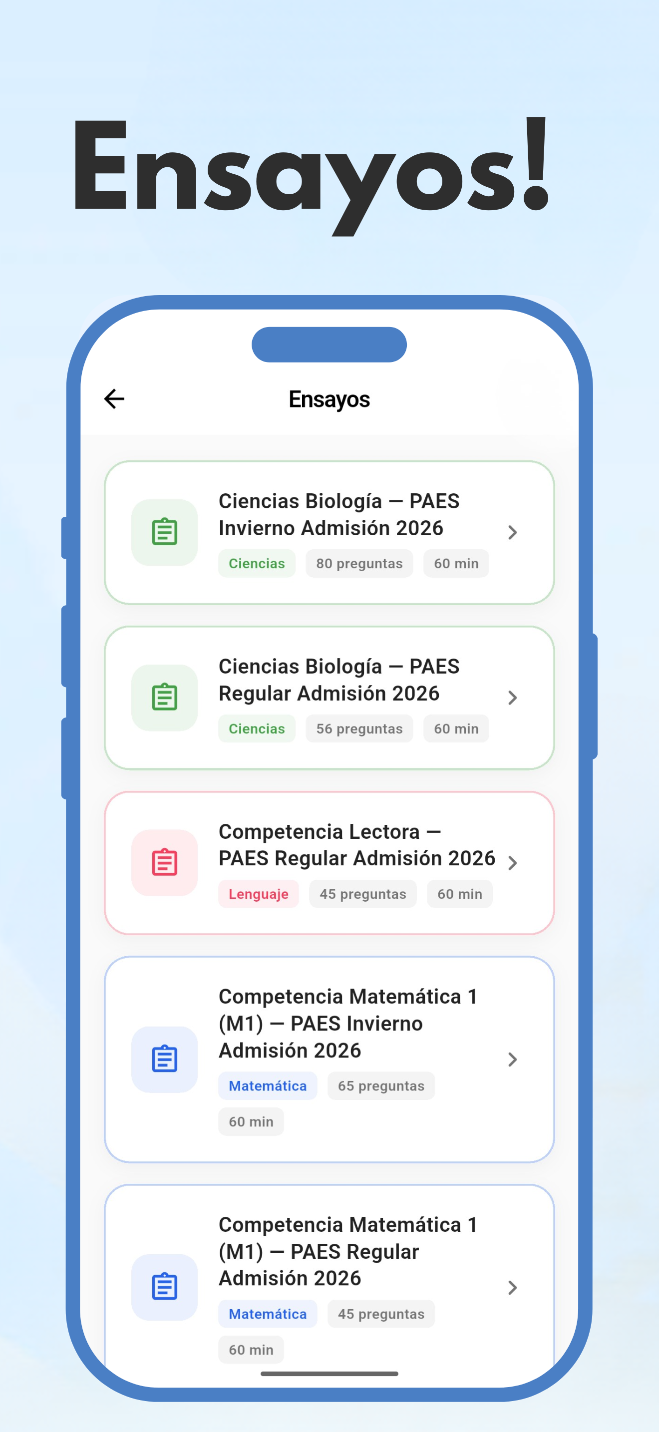 PAESLY: Prepárate para la PAES screenshot 3