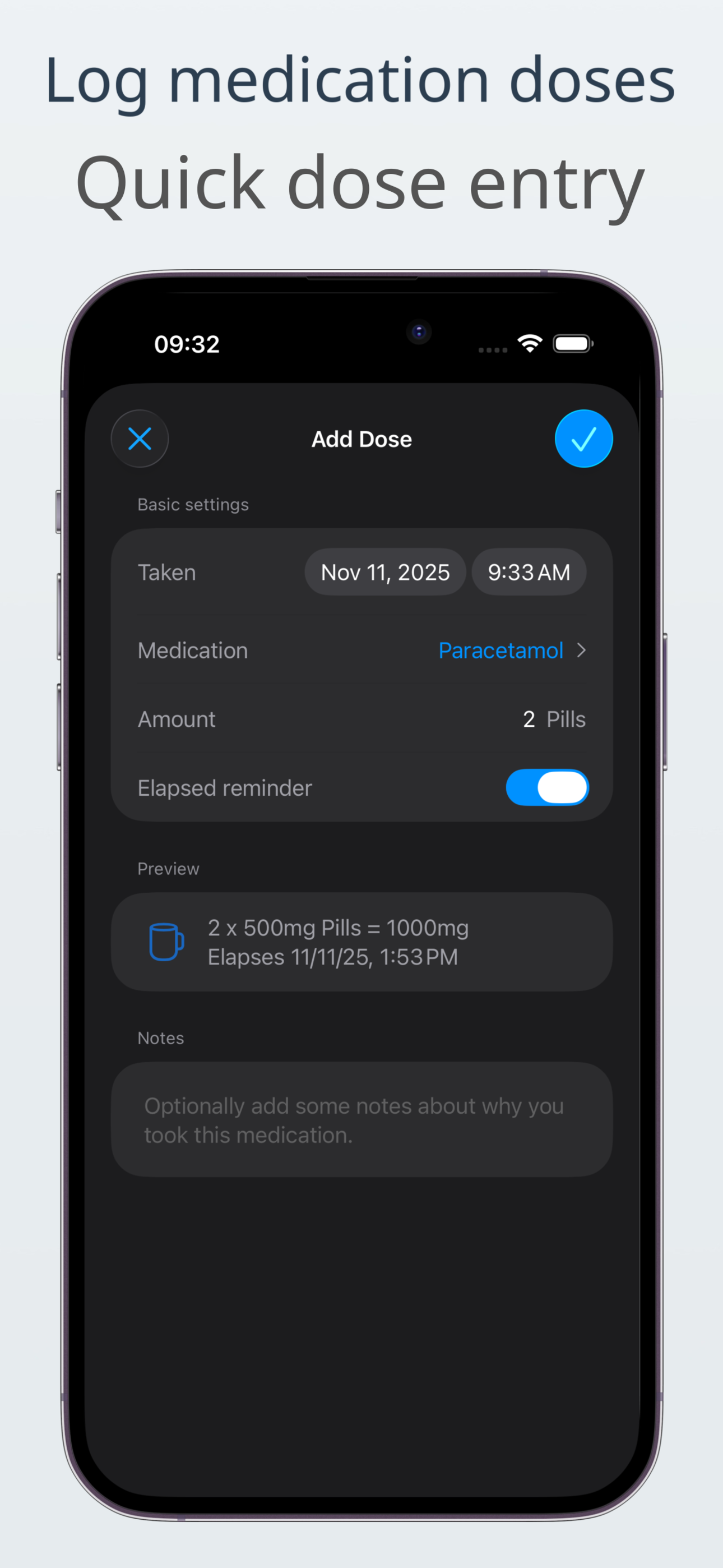 Pain Meds Buddy: Pill tracker