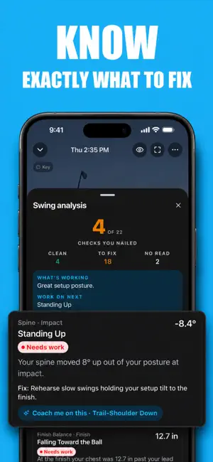 SwingFix: Golf Swing Analyzer screenshot 2