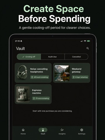 CalmSpend - Money Journal iPad screenshot