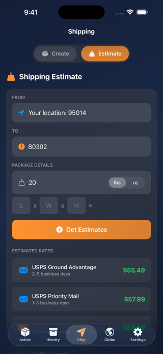 eShip - Package Tracker Screenshot 5 of 7